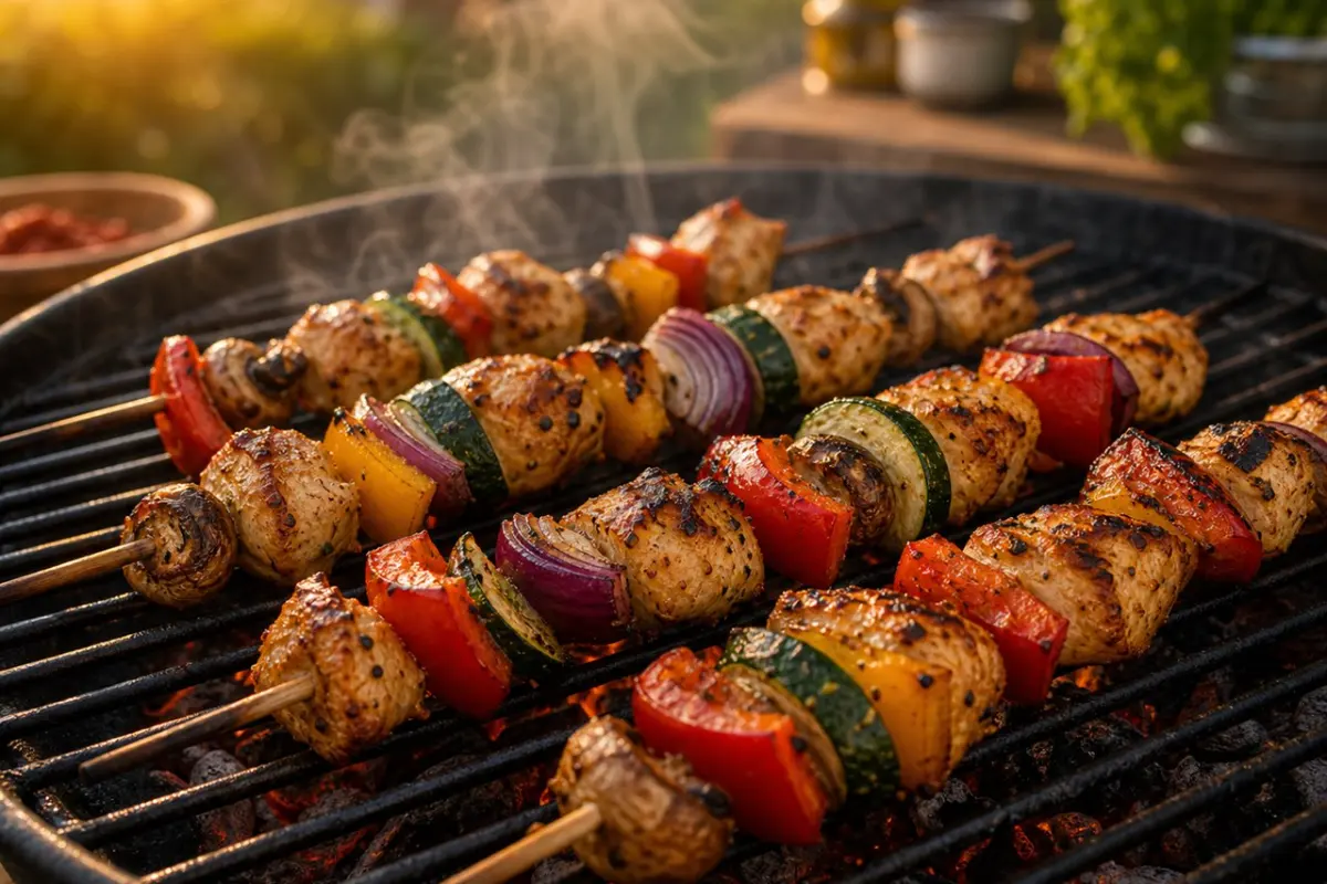 Tommys bunte Grillspieße