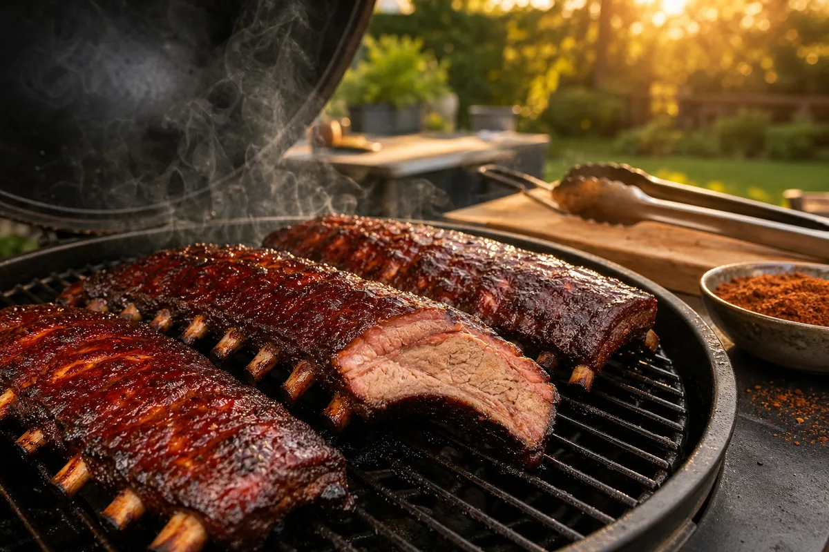 Spareribs 3-2-1 aus dem Smoker